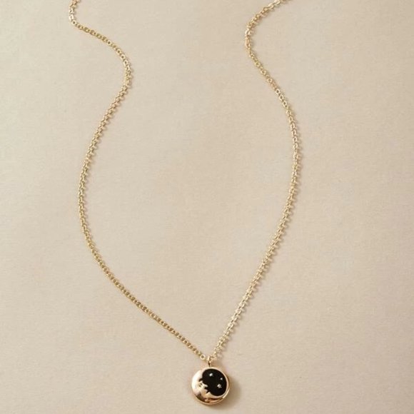 Moon/Stars Golden Charm Necklace - Picture 4 of 4